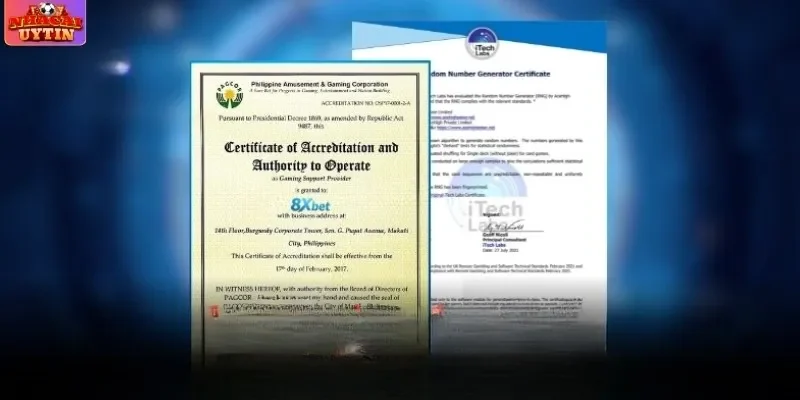 So sánh giấy phép hoạt động hợp pháp của 8XBET và SOC88