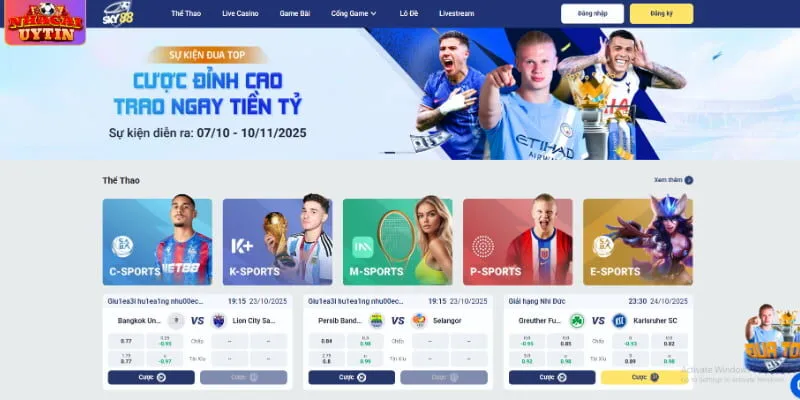 Giới thiệu về thương hiệu số 1 châu Á SKY88