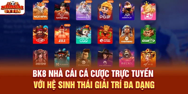 BK8 nhà cái cá cược trực tuyến với hệ sinh thái giải trí đa dạng